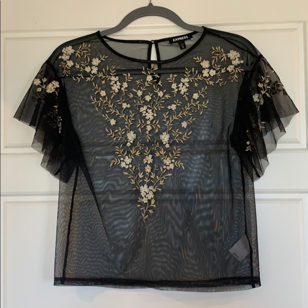 Express Sheer Top - X Small